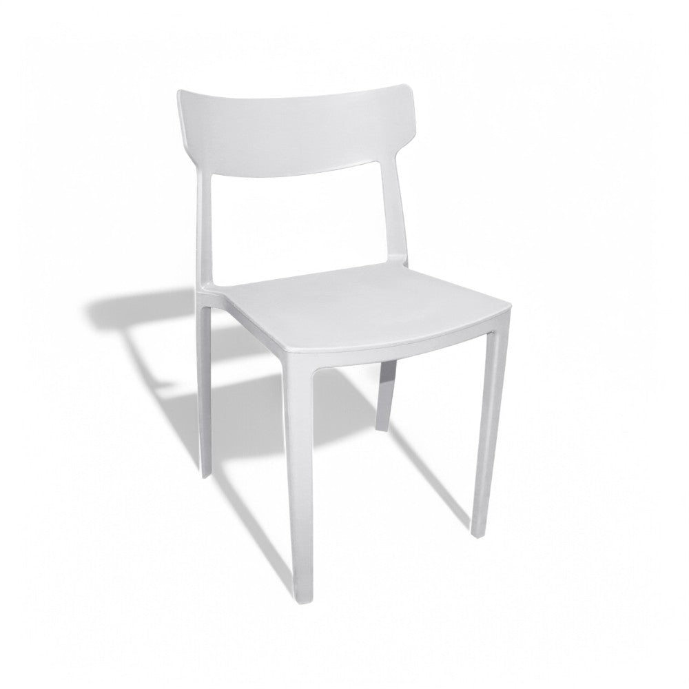 Sedia in resina senza braccioli con schienale aperto impilabile debbit