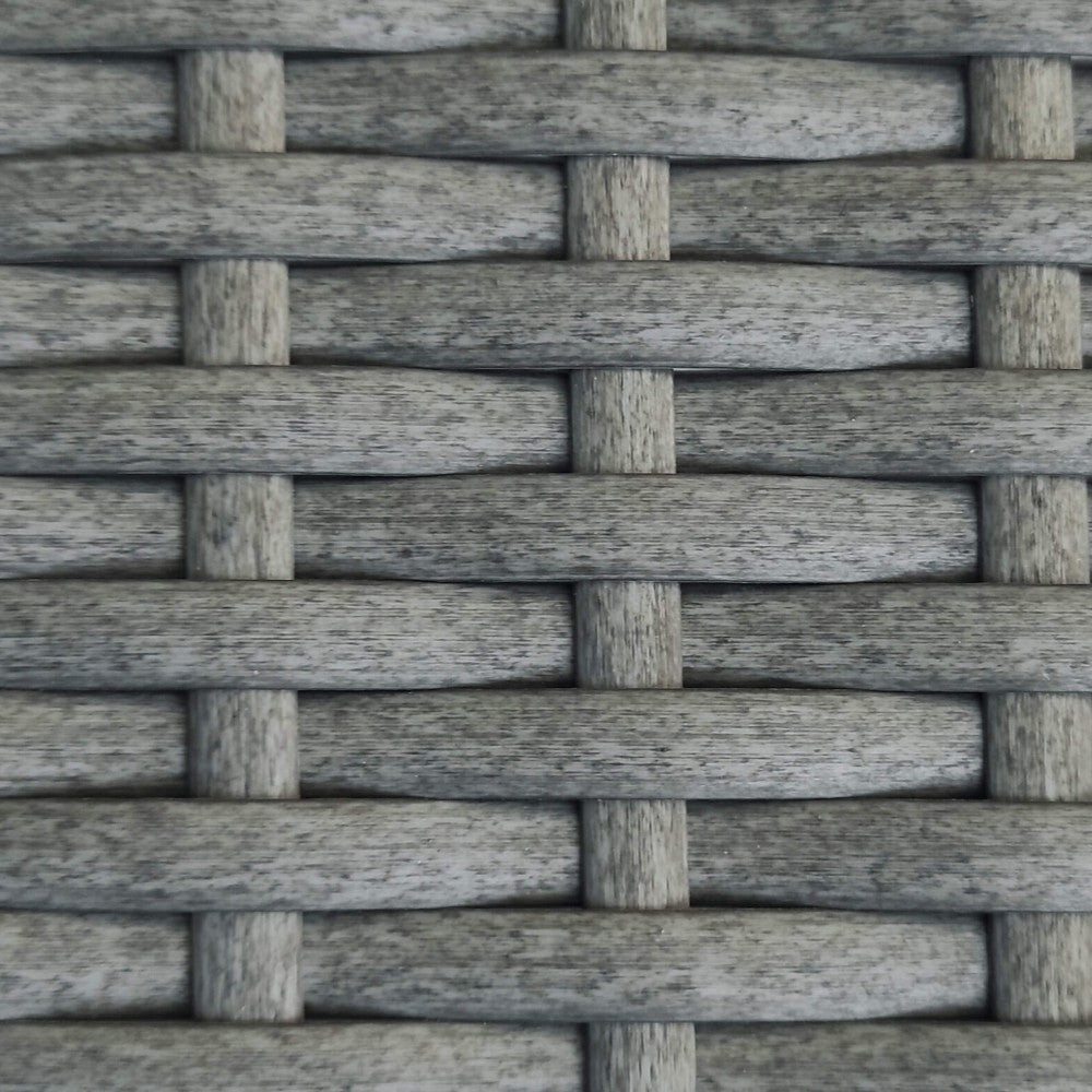 Salon de jardin 4 places avec structure aluminium et osier avec coussins amovibles et table basse Venezuela