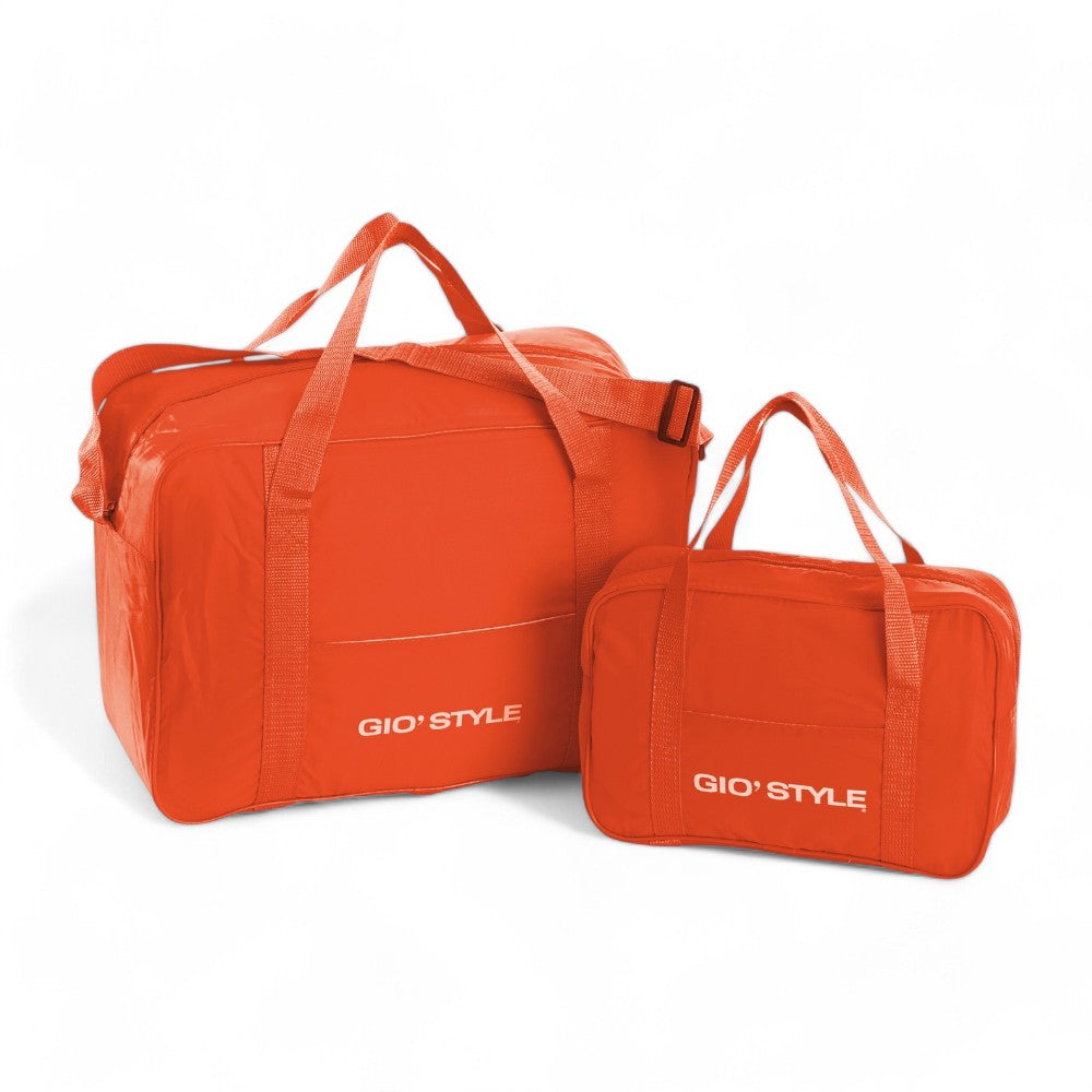 Set borsa termica provvisto di tracolla regolabile ad ampia tasca frontale fiesta