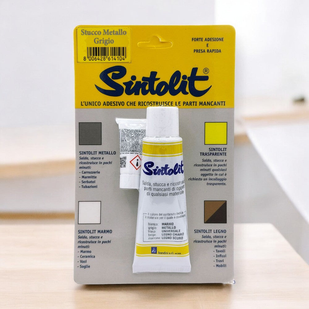 Stucco riparatore ricostruttore mini per metallo sintolit 60 ml