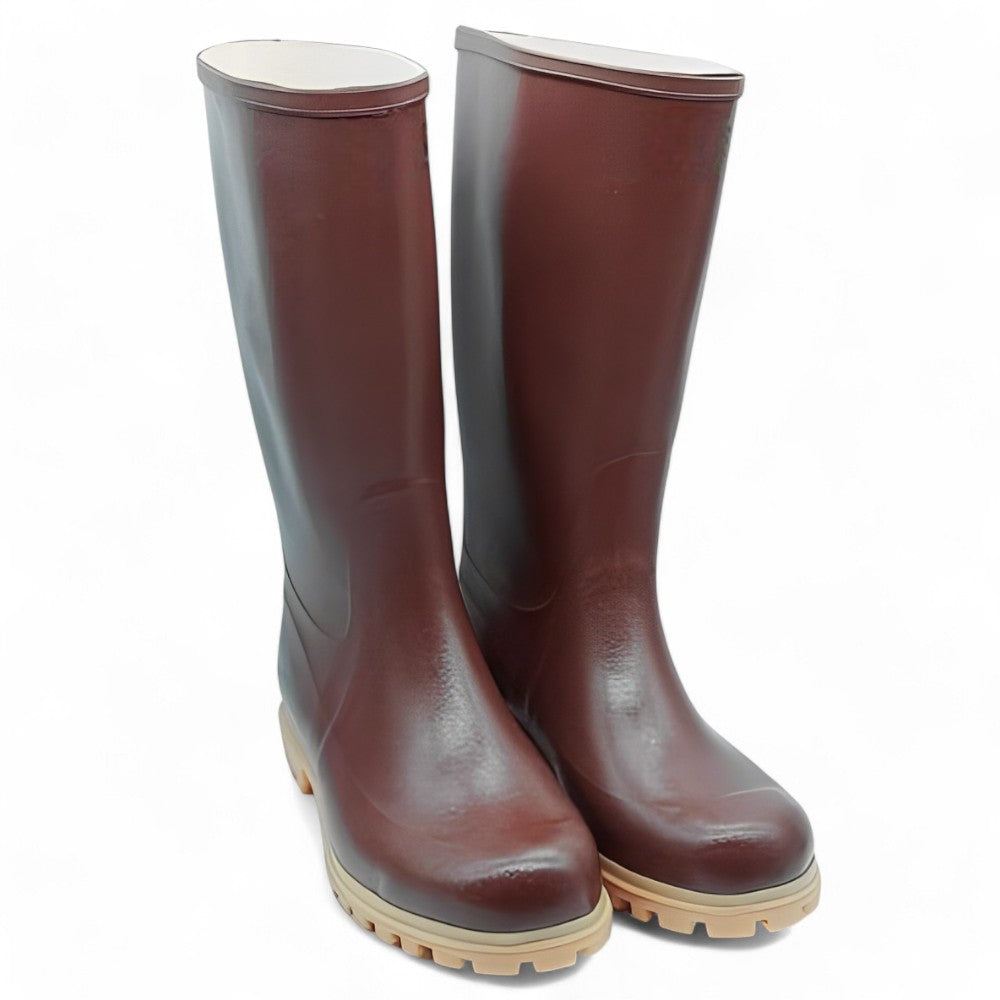 Bottes Tank Knee en Caoutchouc Marron - n°39