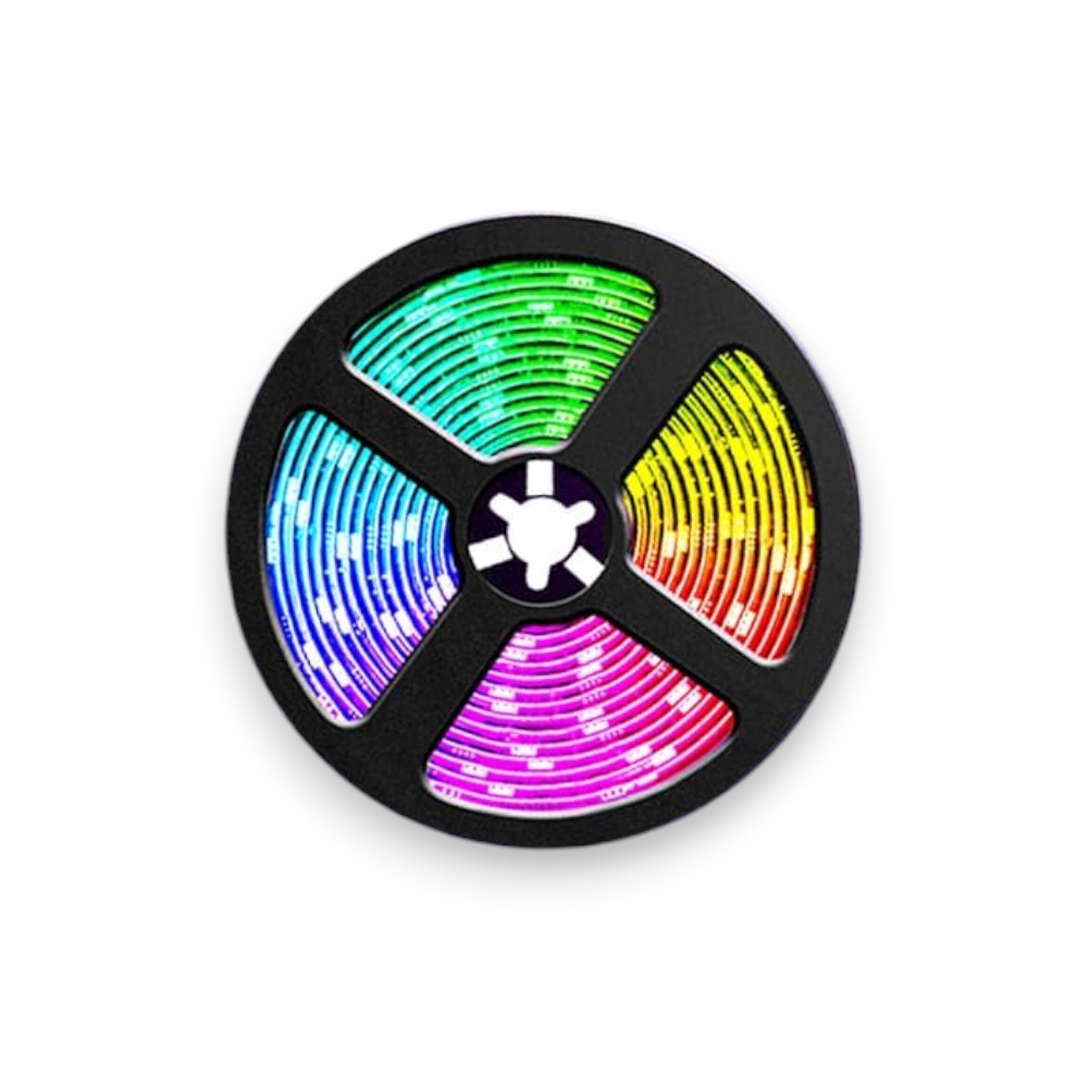 bandes led '5050' 12v - ip20 - col. RVB - rouleau de 5 mètres