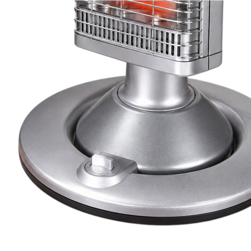 Stufa elettrica a torretta al carbonio con piantana 1200W con funzione oscillazione