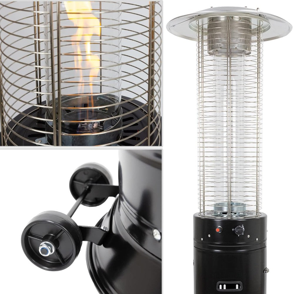 <transcy>Poêle à gaz thermopathique d'extérieur modèle champignon Fuoco Vivo Small Niklas</transcy>