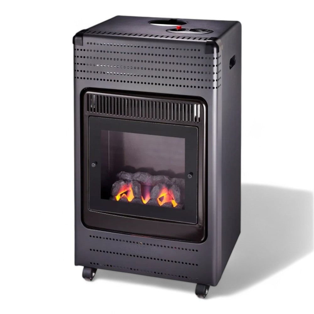 Stufa gas fiamma realistica con carbone finto 3400W