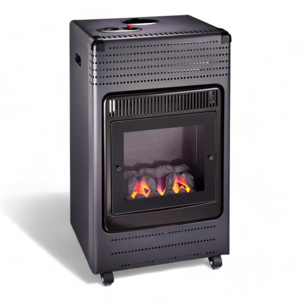 Stufa gas fiamma realistica con carbone finto 3400W