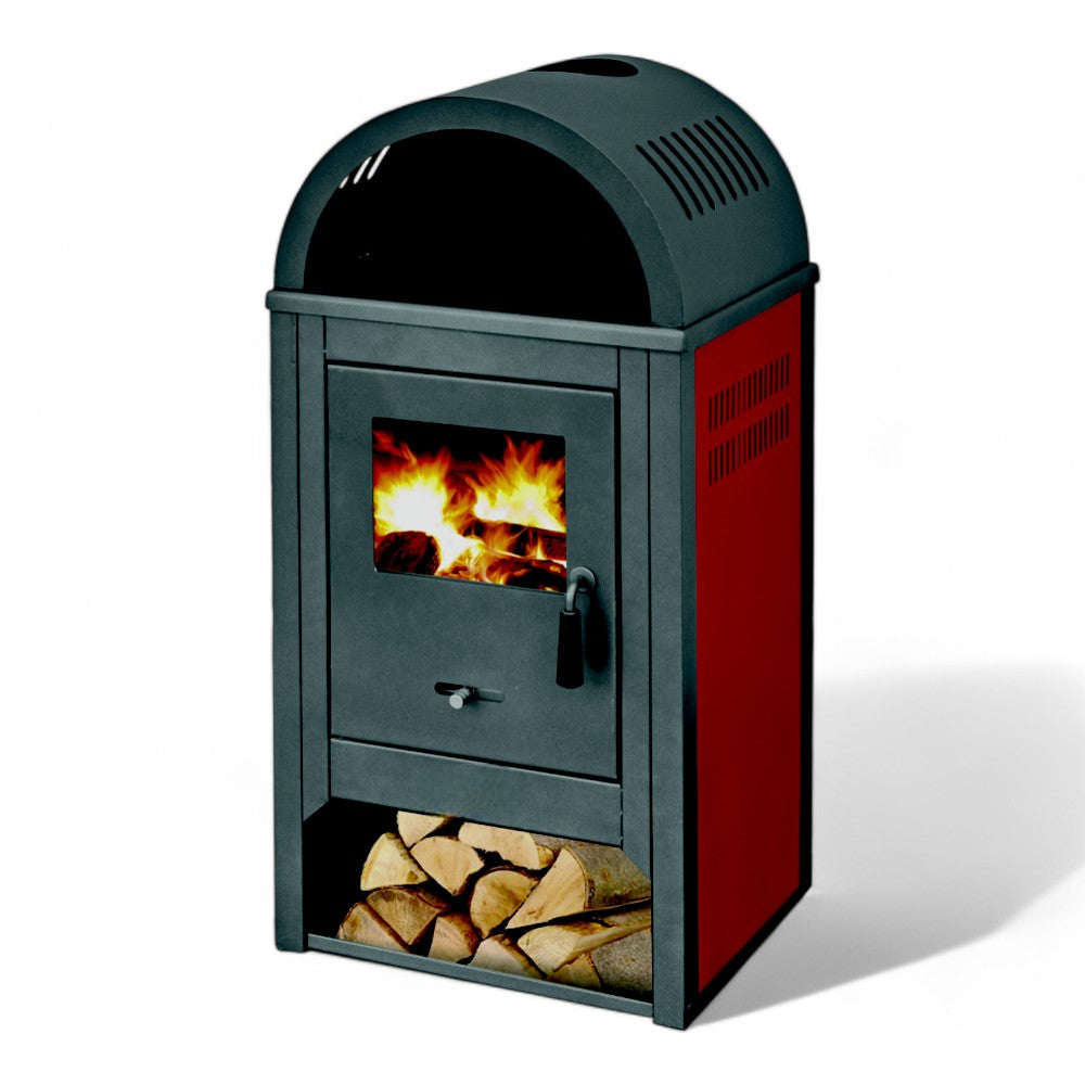 Poêle à bois Structure en acier 8,3 kW Kamin De Luxe