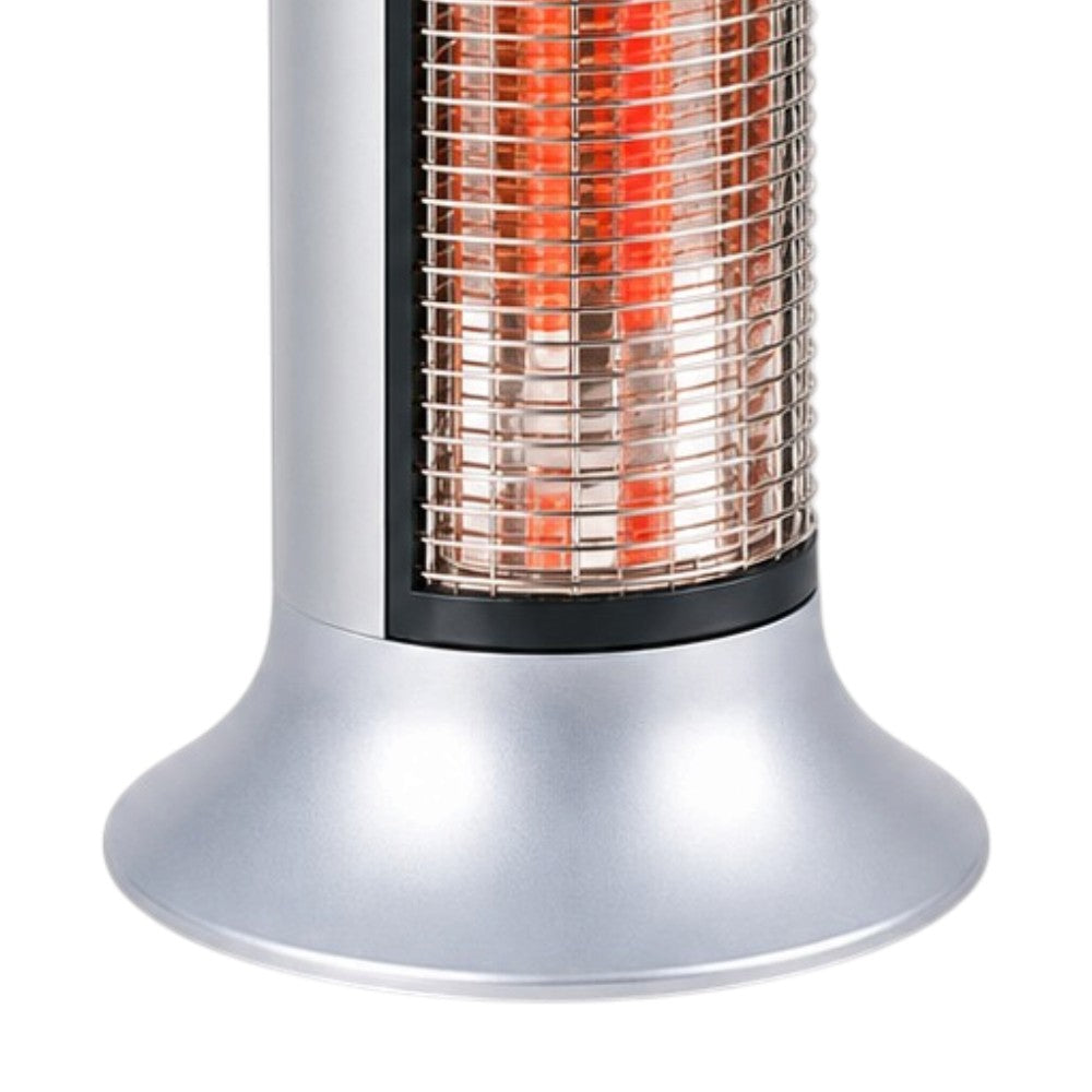 Stufa elettrica a torre al carbonio con piantana 900 W con funzione oscillazione integrato