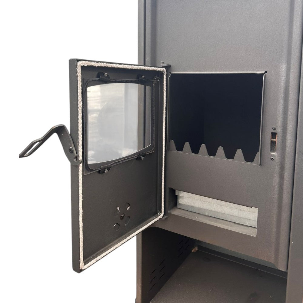 Poêle à bois Hydro pour chauffage des pièces et chauffage de l'eau sanitaire 21,4 kw Kaos Idro