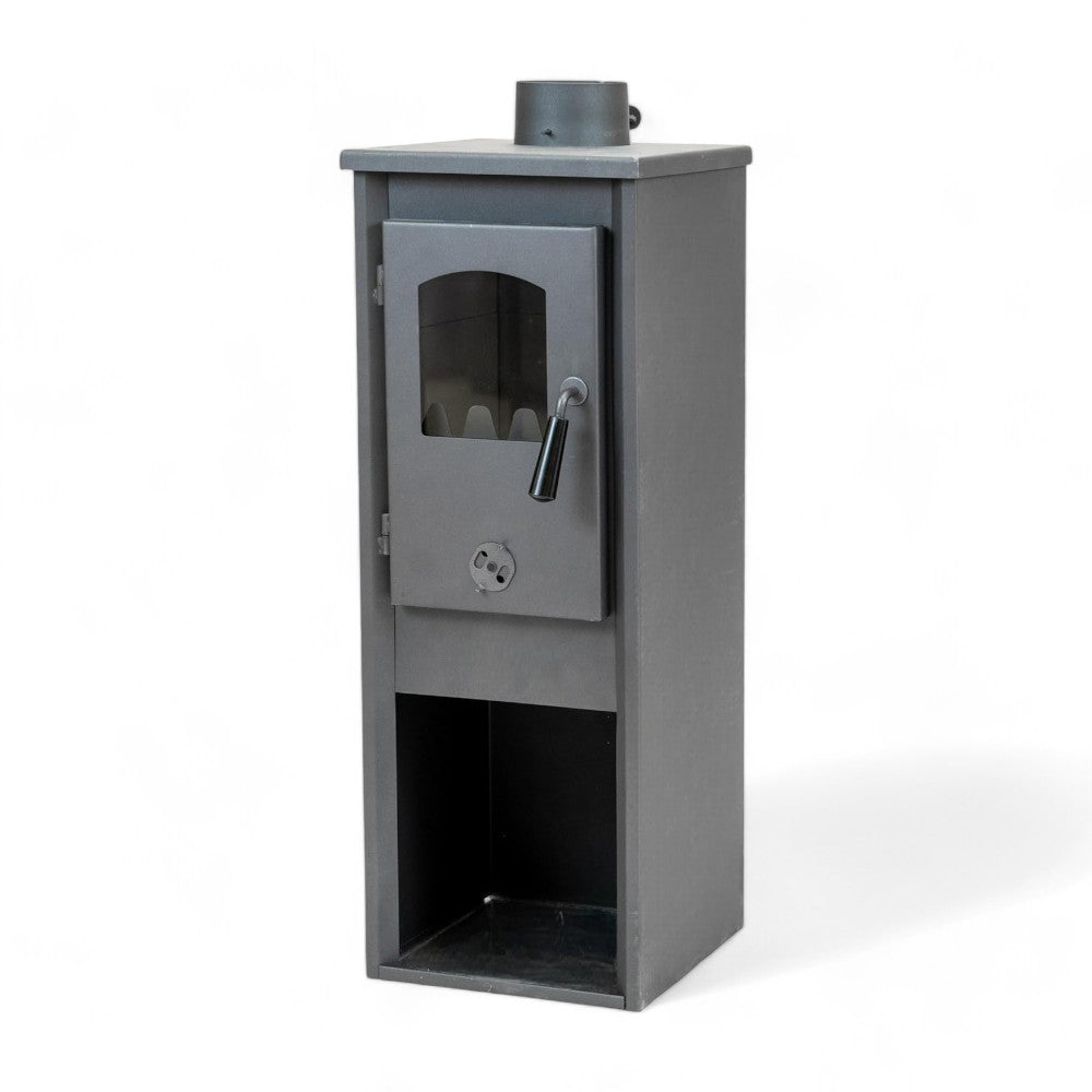 Poêle à bois avec structure en acier 5,2 kW Karso Anthracite