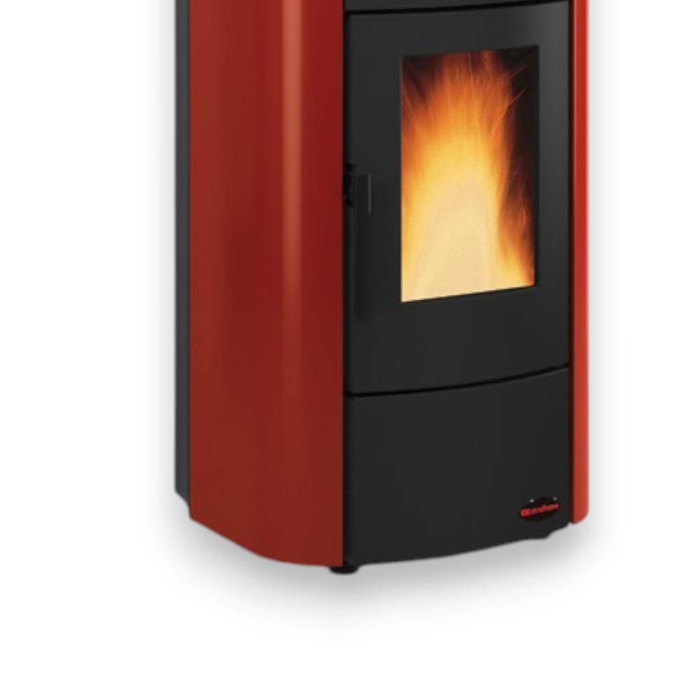 Poêle Thermo à Granulés Raffaella Idro H15 18,8 Kw Bordeaux (Con.Term.) - mesure 63,3x62,6x117,60h cm. - poids 214 kg