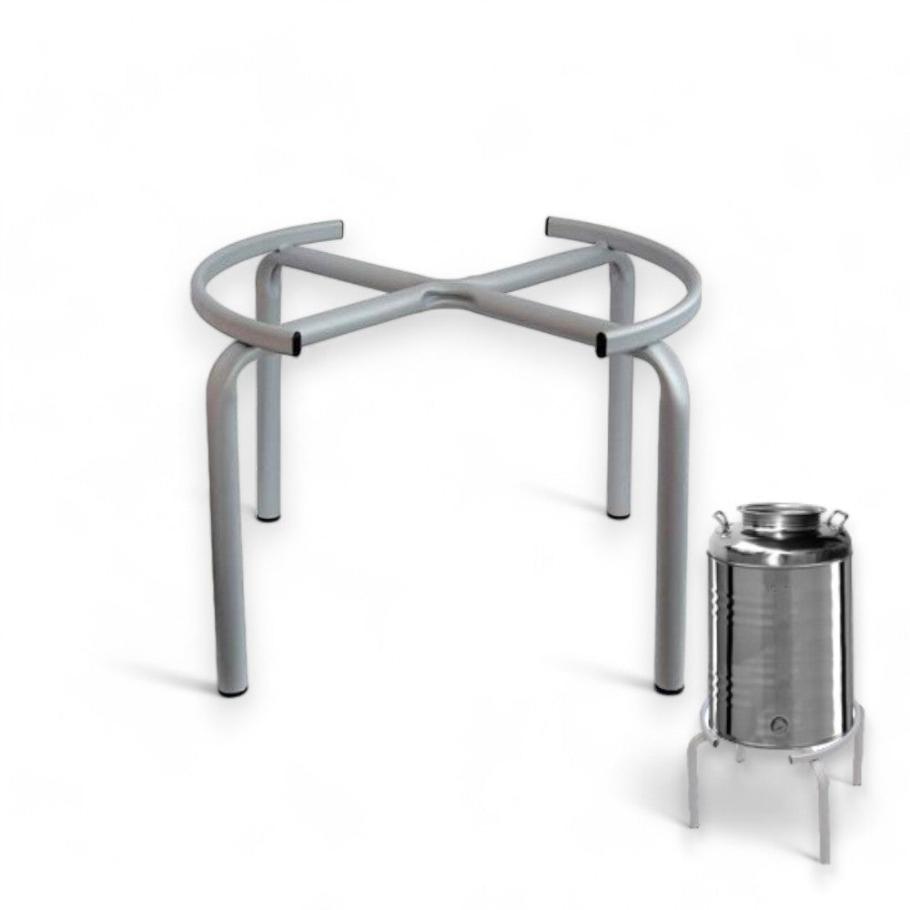 Support de base en acier pour fûts et bacs à huile d'olive de 30 et 50 litres