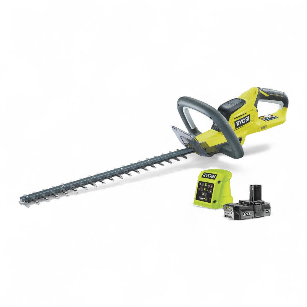 taille-haie sur batterie 'rht184520' ryobi 18v 2.0ah - lame 45 cm