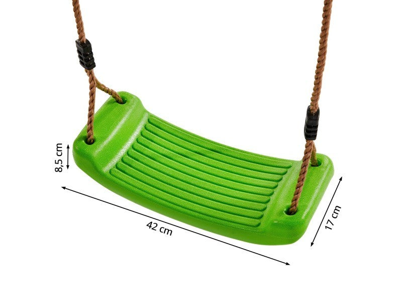 Planche balançoire pour enfants de 3 à 12 ans en résine résistante avec cordes réglables