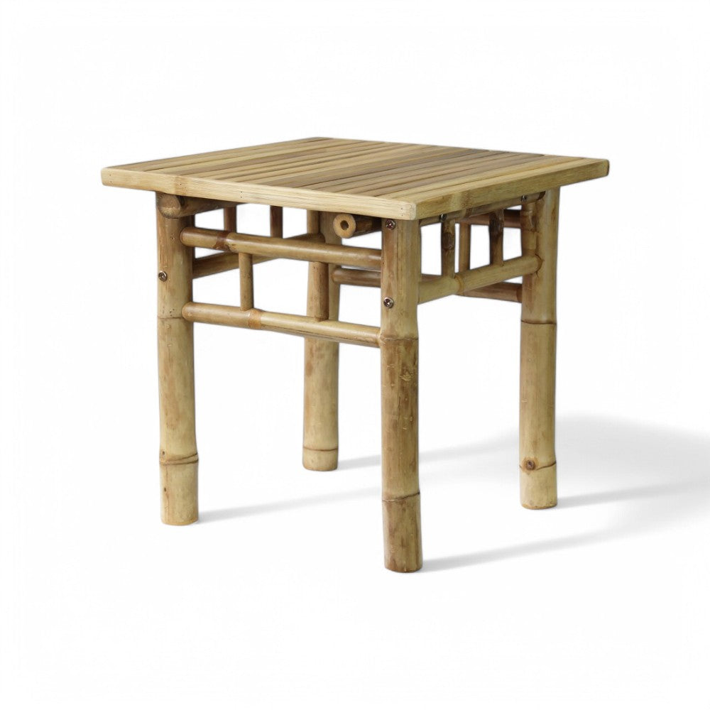 Tavolino in legno bamboo quadrato marrone 45xH45 cm Aviation 45