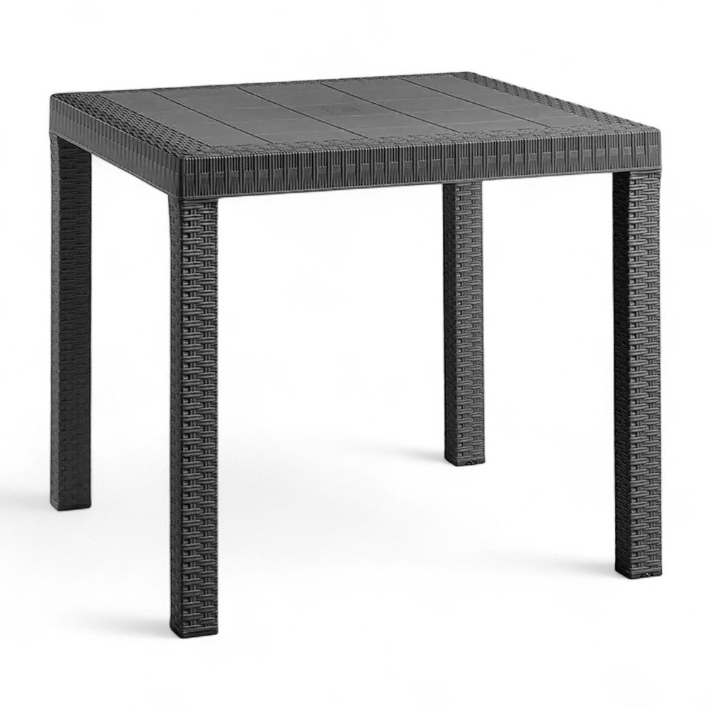 Tavolo componibile in resina effetto rattan 90x90xH72 cm Latir