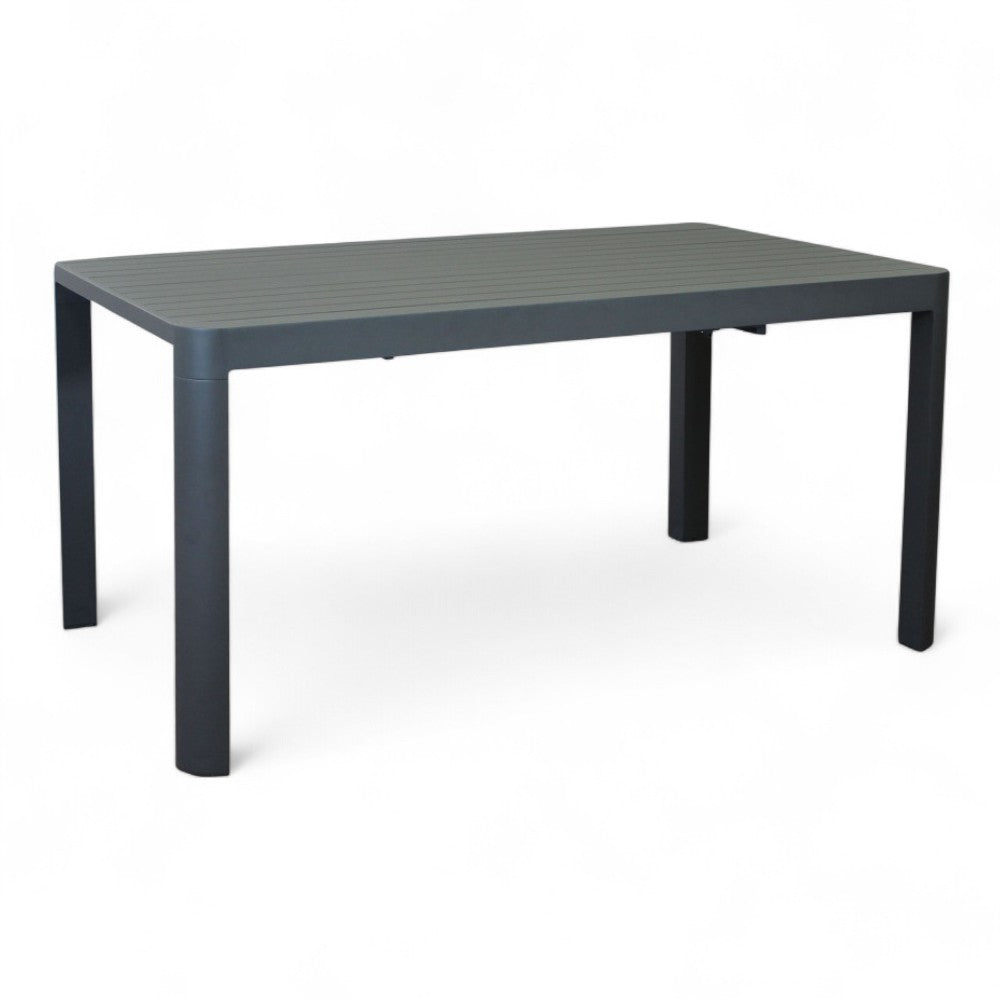 Tavolo allungabile rettangolare in alluminio antracite 100/150x150xH75 cm Scheso