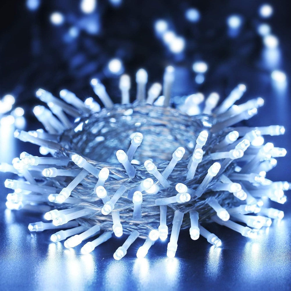 Tente décalée 150 LED blanc froid pour extérieur avec lumières - mt. 2,7 x 0,9 maximum - 22 fils