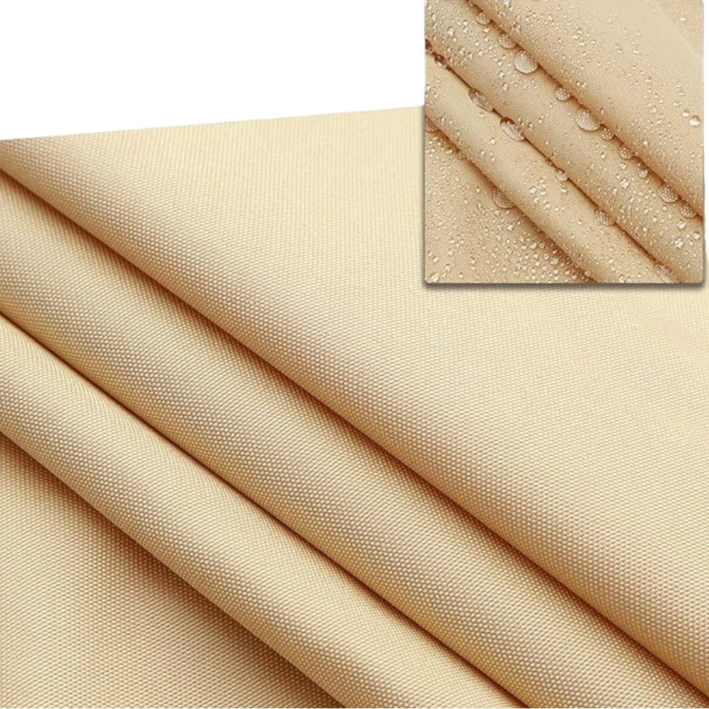 Voile d'ombrage d'extérieur triangulaire pour cours et jardins en PEHD beige 