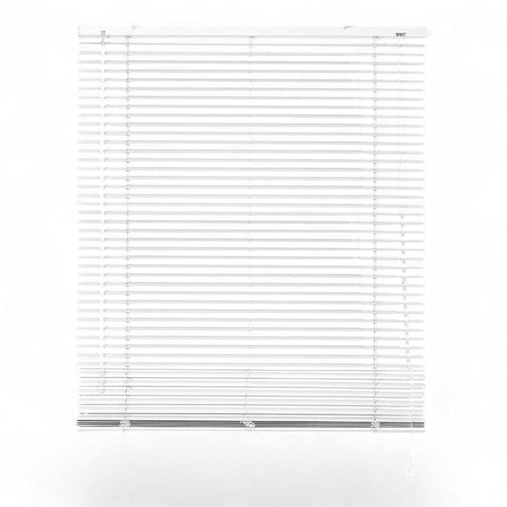 Tenda veneziana bianca in pvc con carrucola per finestre
