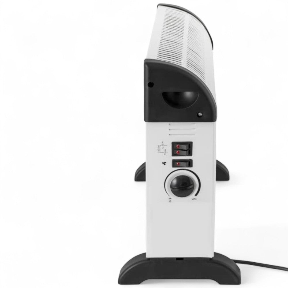 Convecteur chauffant électrique ventilé avec thermostat environnemental de 2000 watts