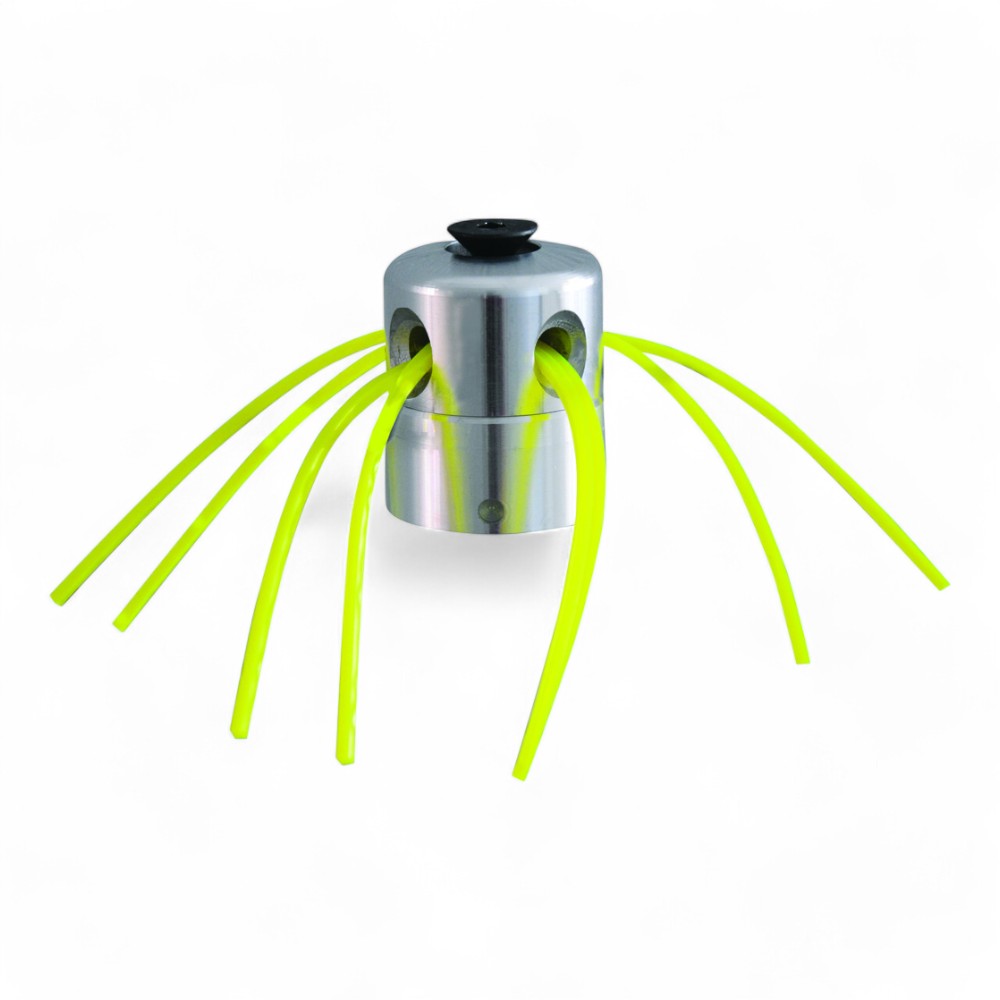 Tête de coupe-brosse universelle en aluminium à 8 fils