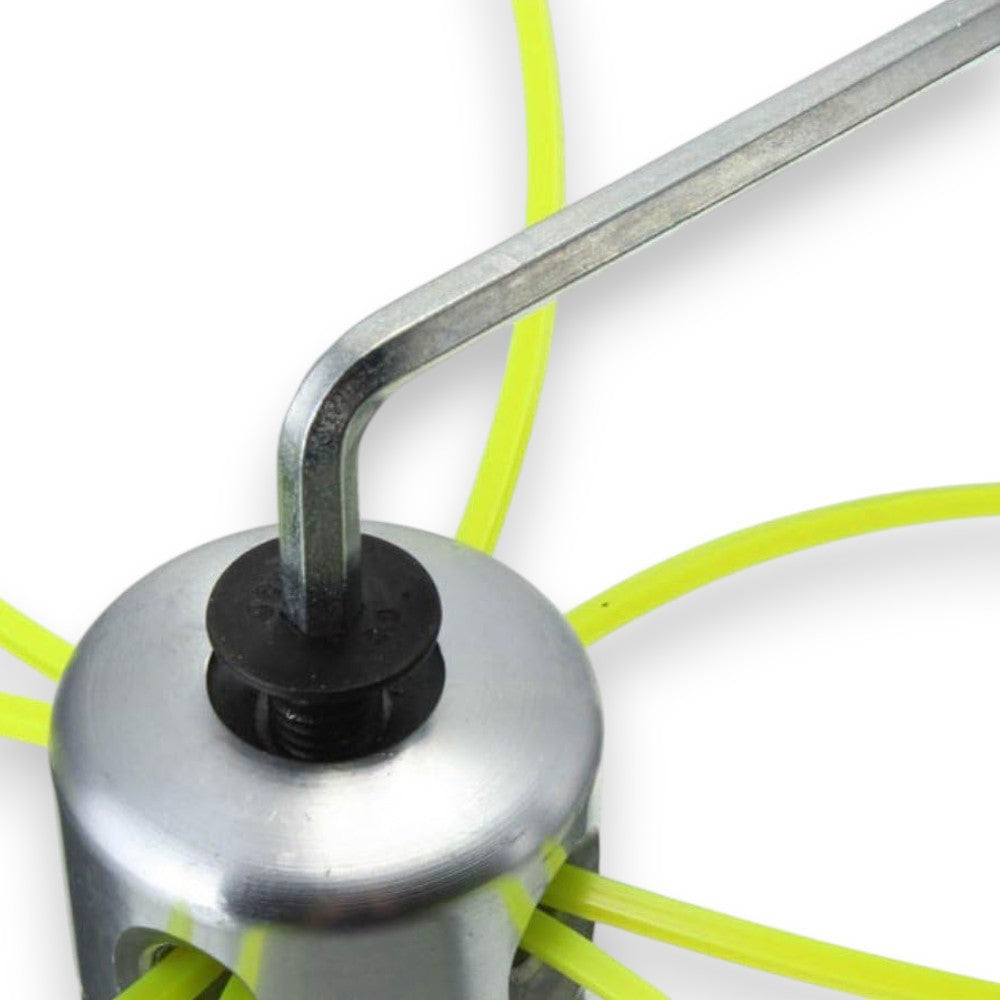 Tête de coupe-brosse universelle en aluminium à 8 fils