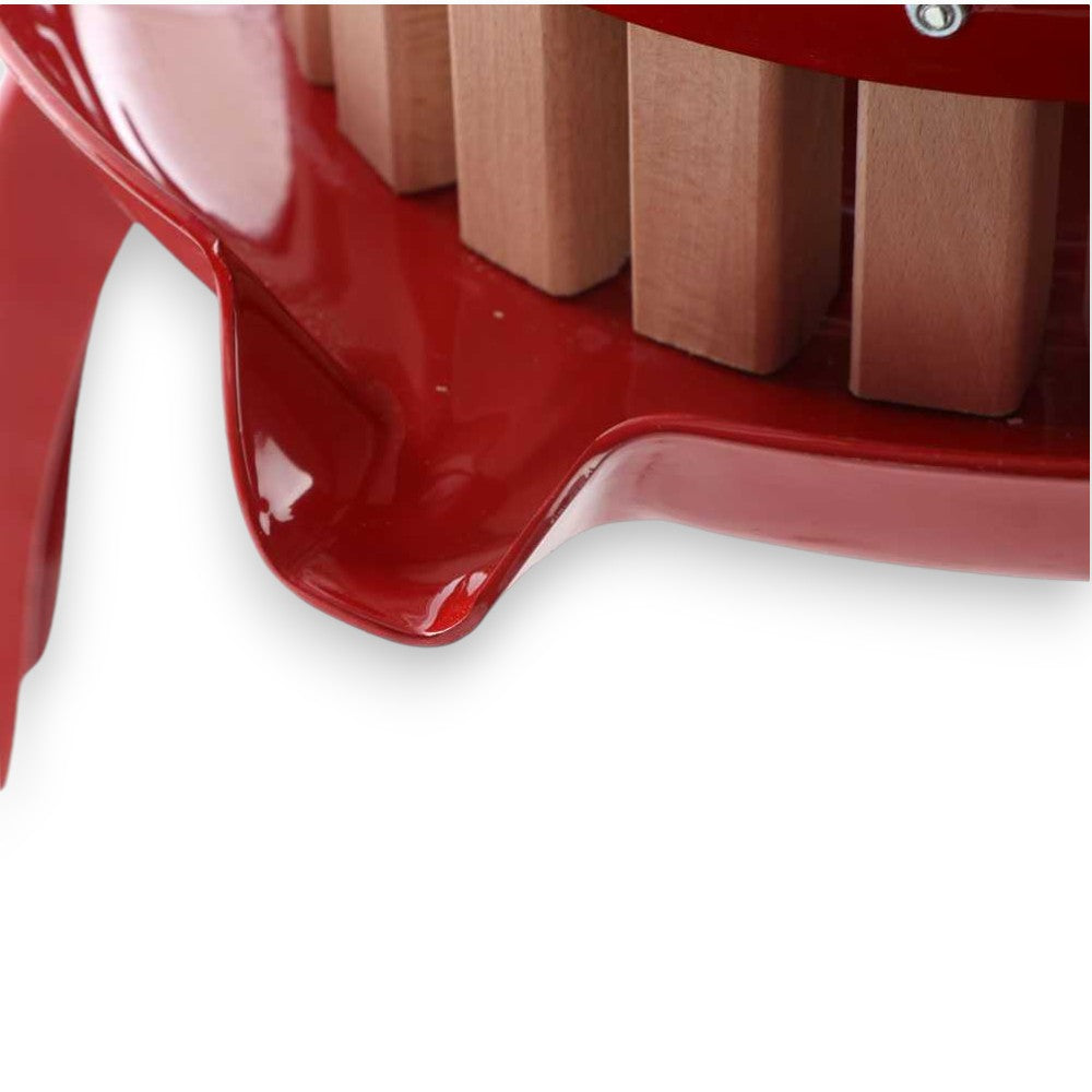 Pressoir mécanique à cliquet avec cage en bois pour le traitement du raisin