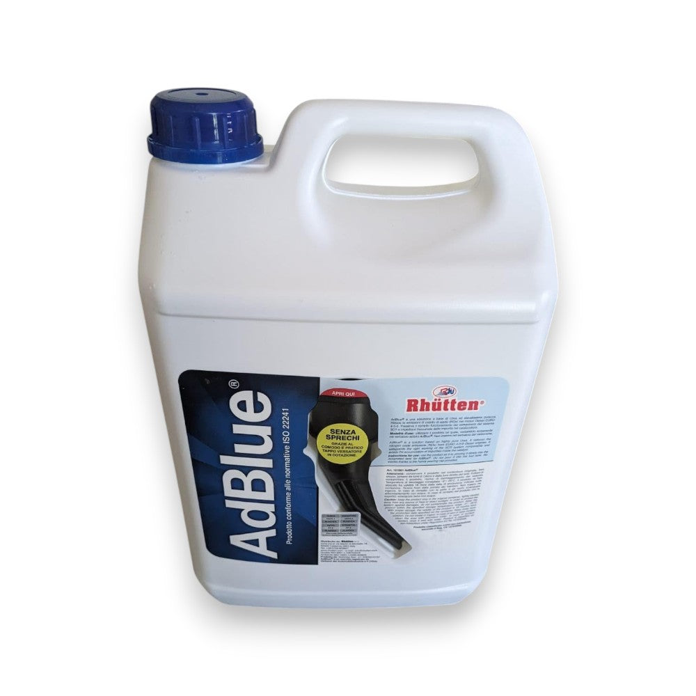 Additif AdBlue pour voitures en réservoir de 10 litres avec bouchon tube verseur Rhutten