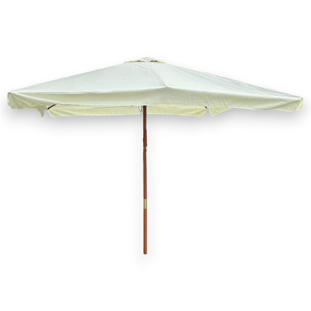 <transcy>Parasol en bois naturel 300x300 cm avec bord 50 mm</transcy>