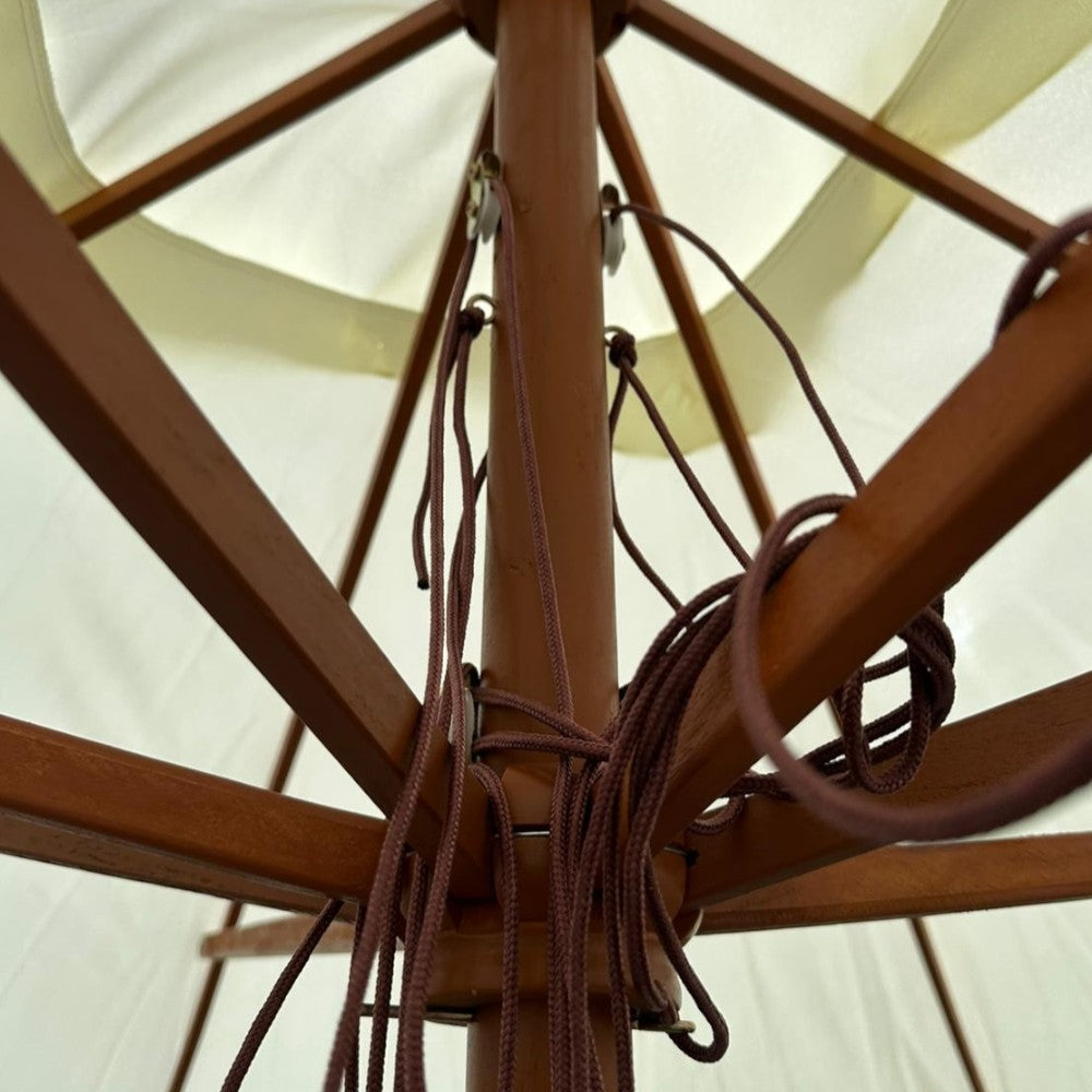 <transcy>Parasol en bois naturel 300x300 cm avec bord 50 mm</transcy>