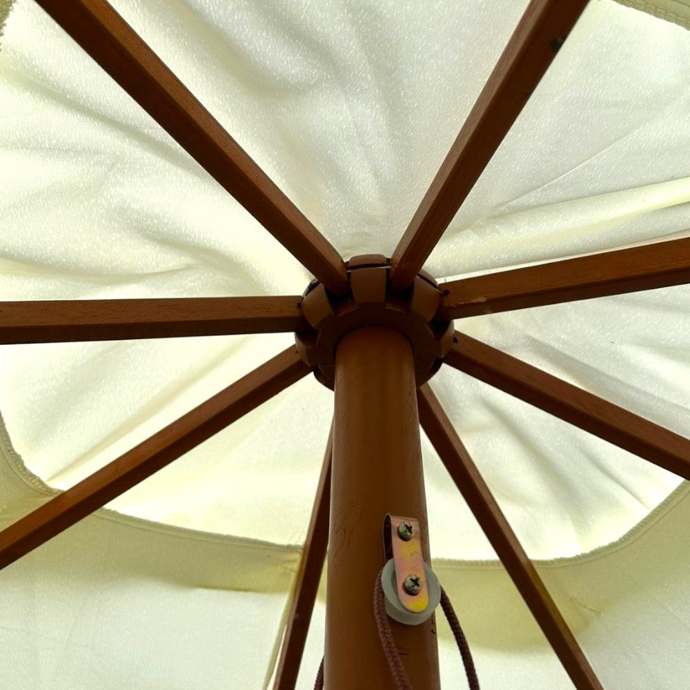 <transcy>Parasol en bois naturel 300x300 cm avec bord 50 mm</transcy>