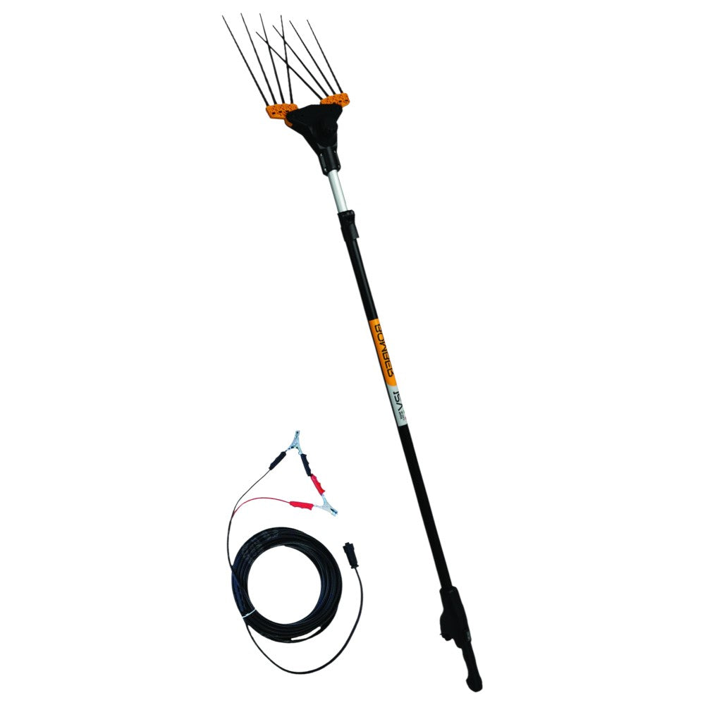 Bacchiatore elettrico 12V telescopico 210-300 cm con impugnatura ergonomica