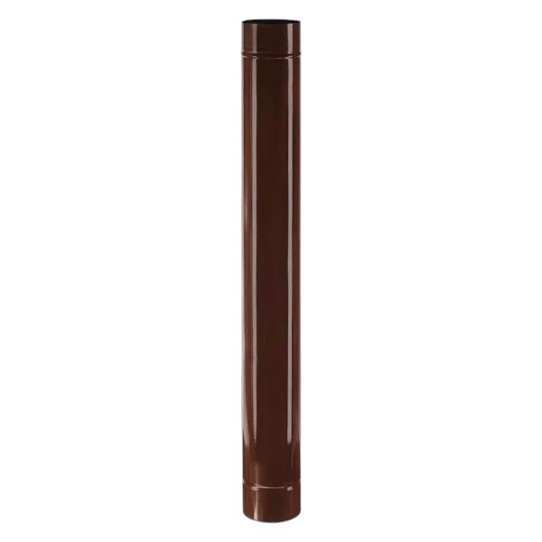 tube émaillé pour poêle à bois 'classique' ø 80 mm - 50 cm - col. brun