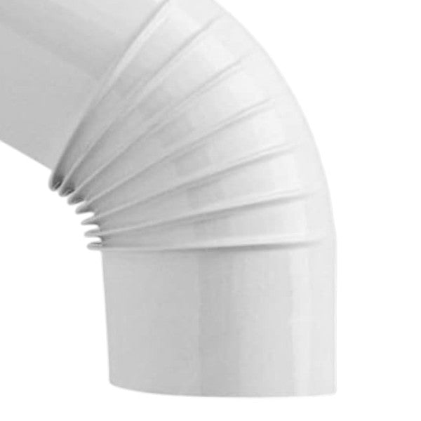Coude émaillé 45° 'classique' ø 80 mm - col. blanc