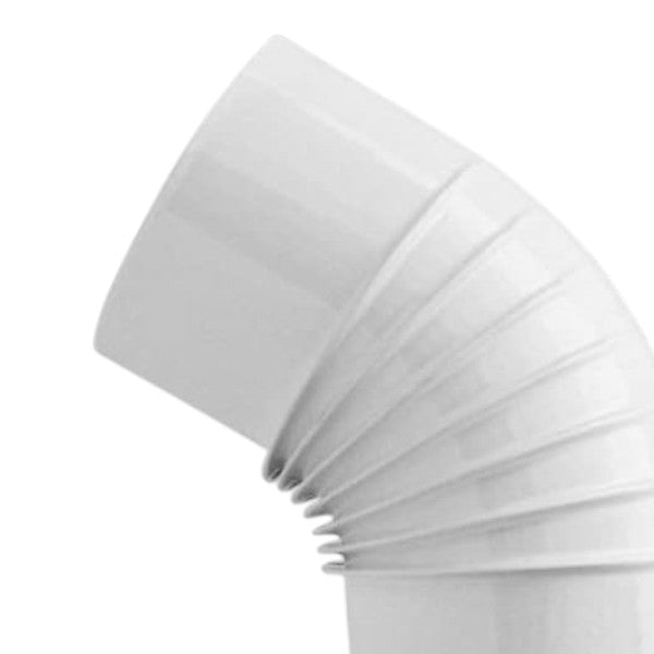 Coude émaillé 45° 'classique' ø 80 mm - col. blanc