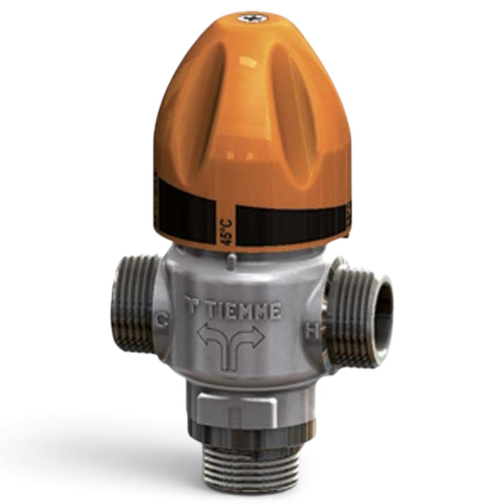 Miscelatore termostatico solare 1 pollice per acqua calda temperatura regolabile ottone resistente