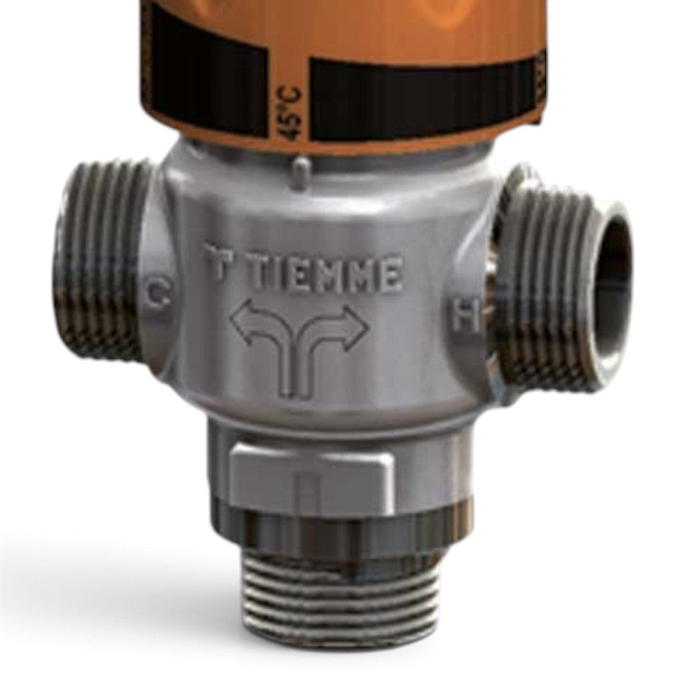 Miscelatore termostatico solare 1 pollice per acqua calda temperatura regolabile ottone resistente
