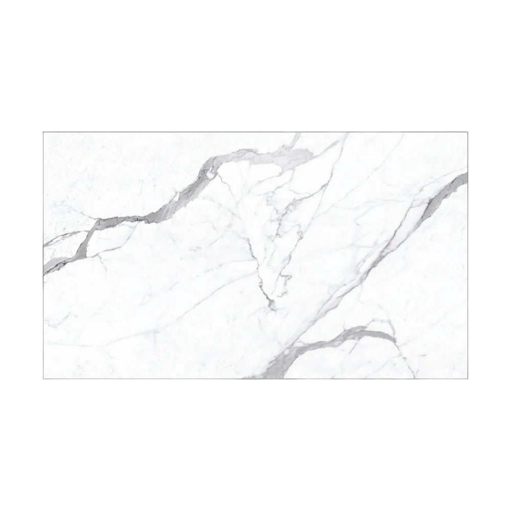 Kit 5 pannelli rivestimento murale in SPC marmo bianco 47.5x90 cm copertura 2.14 mq
