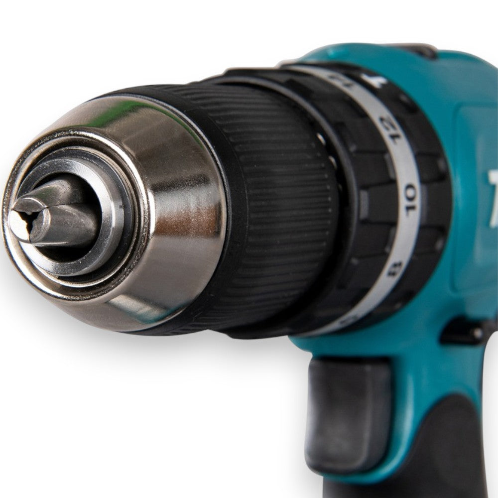 Tournevis perceuse à percussion 2 vitesses 2 Batt. Lithium 18V 1,5Ah (Hp457Dwe) - 2 batteries "LI-ION" de 1,5Ah