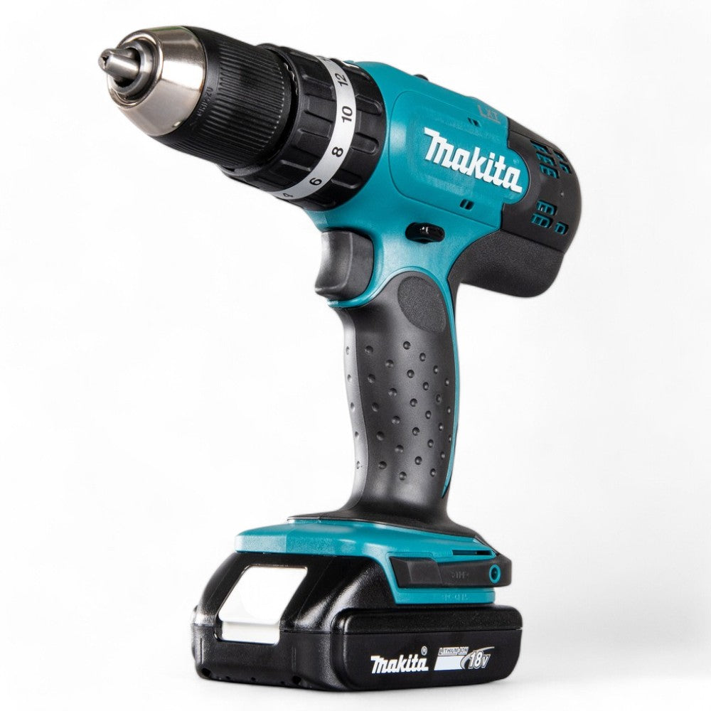 Tournevis perceuse à percussion 2 vitesses 2 Batt. Lithium 18V 1,5Ah (Hp457Dwe) - 2 batteries "LI-ION" de 1,5Ah