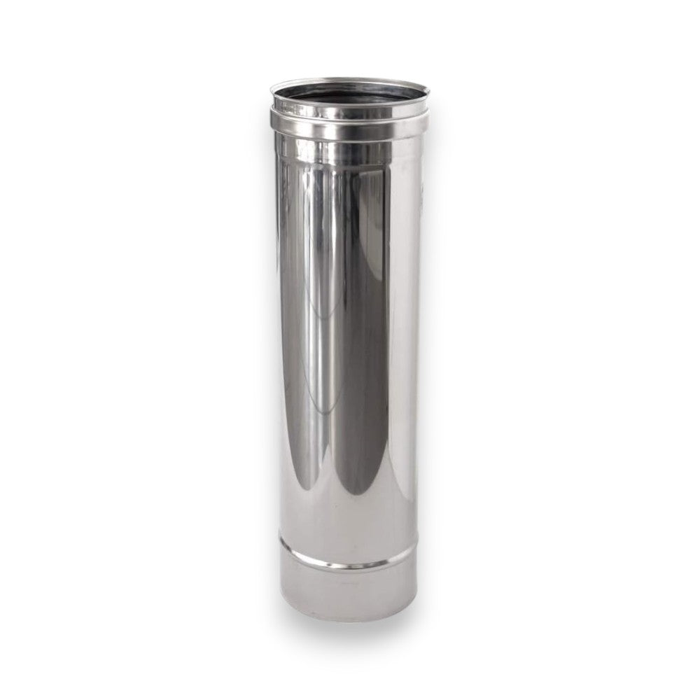 Tube simple paroi en acier inoxydable Aisi 304, épaisseur 0,5 mm, 50 cm - ø 80 mm