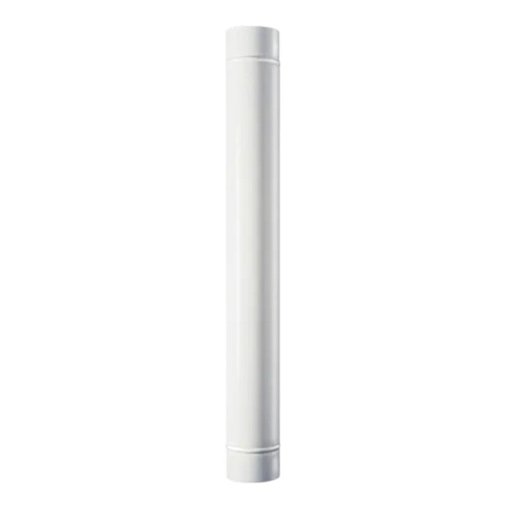 tube émaillé pour poêle à bois 'classique' ø 80 mm - 50 cm - col. blanc