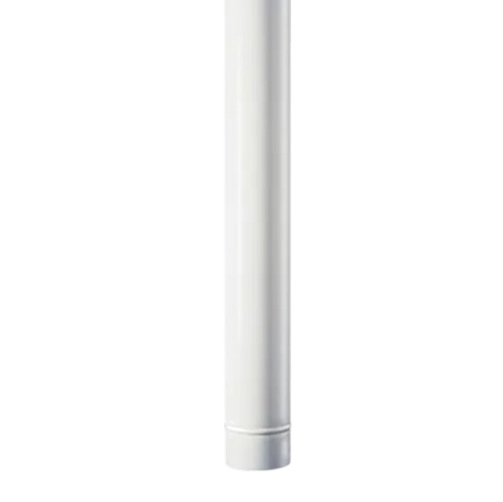 tube émaillé pour poêle à bois 'classique' ø 80 mm - 50 cm - col. blanc