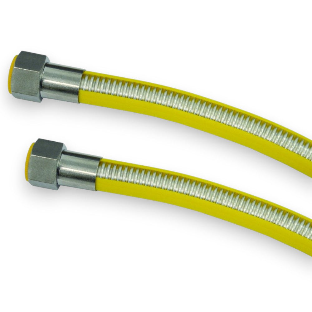 Tuyau Gaz Flexible Inox Avec Gaine Ff - 300 cm