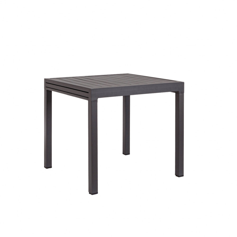 Tavolo quadrato allungabile in alluminio 75/150x75xH77 cm Hacar