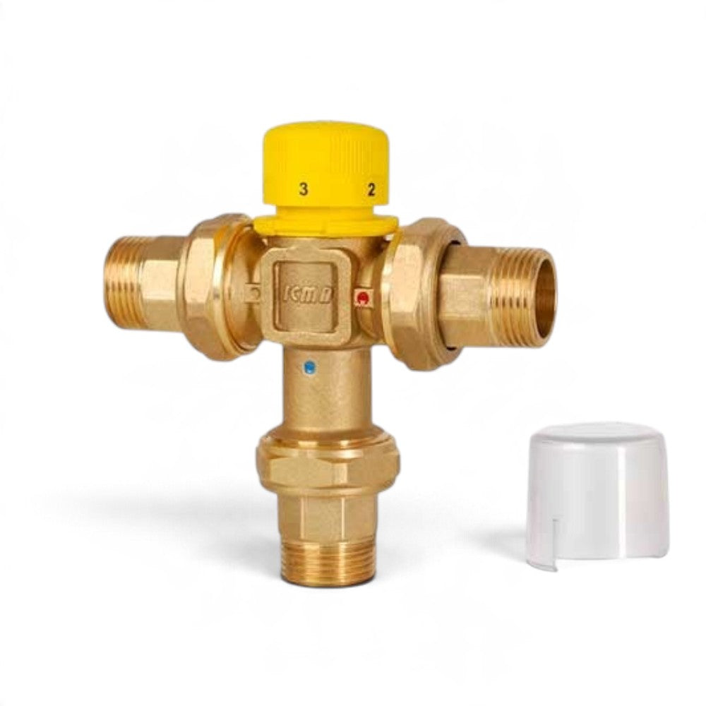 Miscelatore termostatico per impianti solari 3/4 M con regolazione temperatura 30-60 gradi