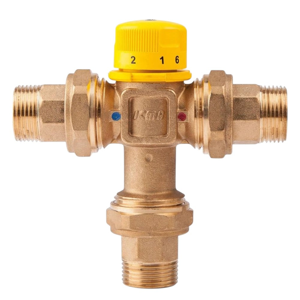 Miscelatore termostatico per impianti solari 3/4 M con regolazione temperatura 30-60 gradi