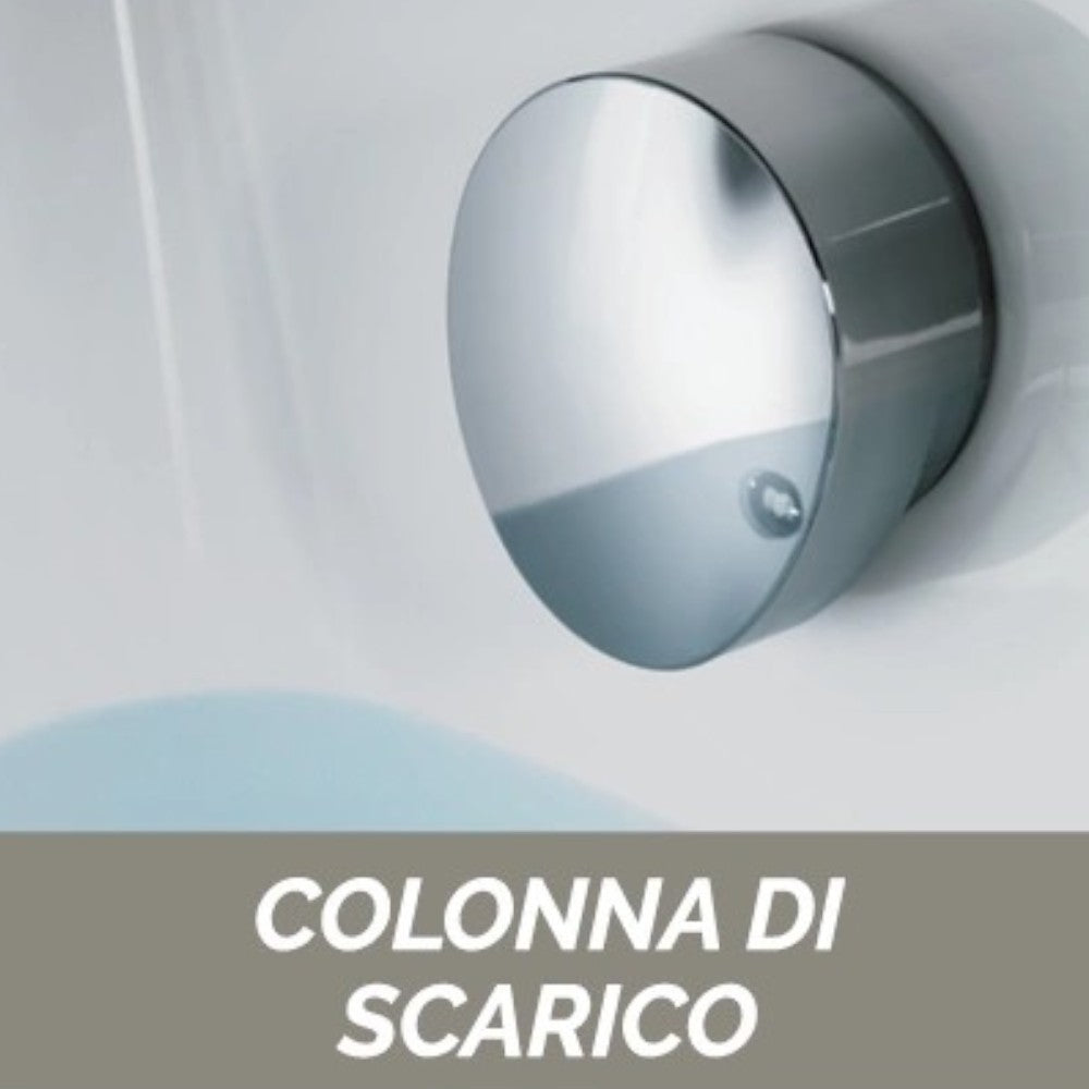 Vasca da bagno idromassaggio rettangolare con telaio e pannelli in acrilico bianco