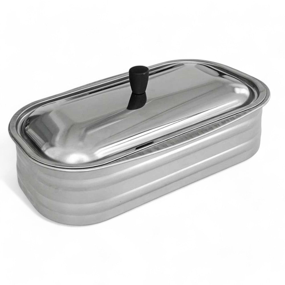 Cuve en acier inoxydable avec couvercle pour cuisinières à bois - Acier inoxydable 3,5